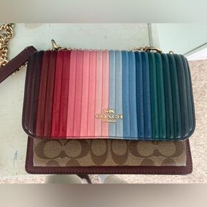 Coach rainbow crossbody bag